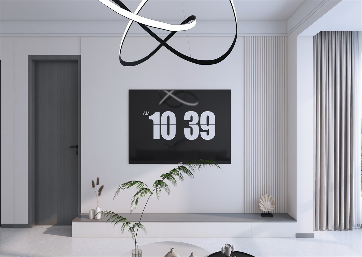 攬秀苑110㎡ | 小戶型裝修模板來了！現代簡約風+黑白灰百看不膩